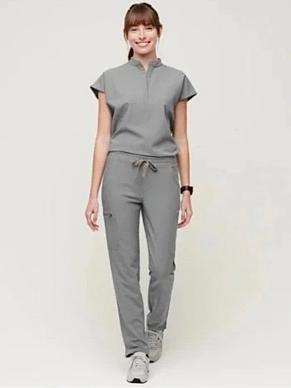 Figs Scrubs Set Yola Pants XL Petite Rafaela Top XL Dark Space Gray Limited Ed